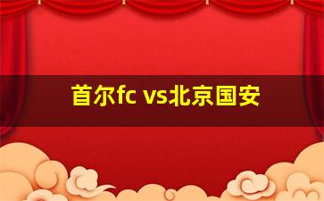 首尔fc vs北京国安